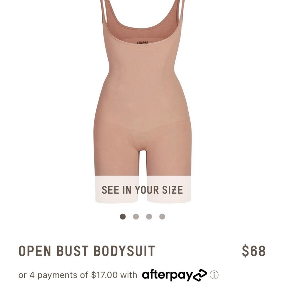 Skims open bust bodysuit